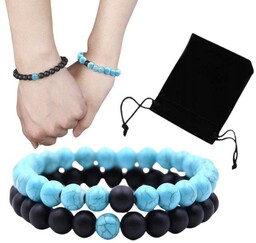 Bransoletka Kamienna Dla Par Zestaw Na Walentynki Dzień