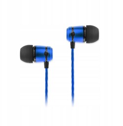 SoundMAGIC E50 blue słuchawki metalowe z Comply