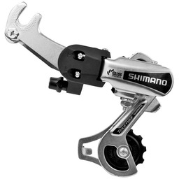 Shimano Przerzutka tylna Tourney RD-TY21B, 6-rzedowa, 28T, srebrna,