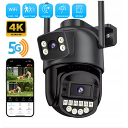 Kamera Zewnętrzna Wi-Fi 5GHz 8MP Ai, Noktowizja, IP66,