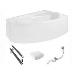Wanna narożna z obudową Rima 130x85 prawa Besco
