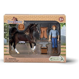 Collecta -Herrador z koniem i akcesoriami - Figurka