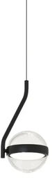 Azzardo Lampa wisząca ASTRID czarna przezroczysta AZ7196 1xLED