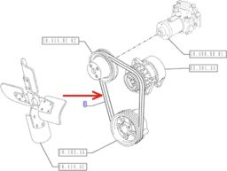 PASEK ALTERNATORA CNH 84395801