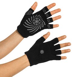 GAIAM RĘKAWICZKI ANTYPOŚLIZGOWE BEZ PALCÓW CZARNY/SZARY 54029