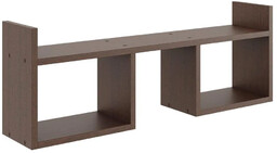 Elior Minimalistyczna półka ścienna w kolorze wenge -