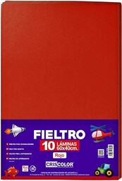 Criscolor Filc NA czerwony