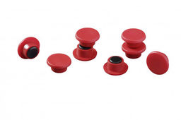 Magnesy do tablic średnica 15mm czerwone 8 sztuk
