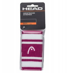 Frotka tenisowa Head Wristband Striped 5'' różowo-biała