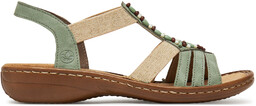 Sandały Rieker 60851-52 Zielony