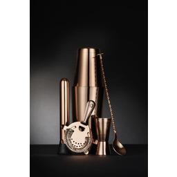 ZESTAW BARMAŃSKI 5 ELEMENTÓW W TUBIE KOLOR MIEDZIANY