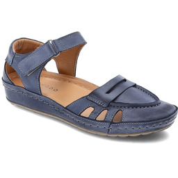 Armodo Granatowe Sandały Modne Obuwie Damskie