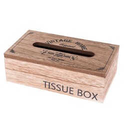 Drewniane pudełko na chusteczki TISSUE, 25 x 14