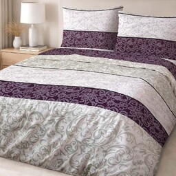 Darymex Pościel bawełniana 180x200 Royal Harmony fioletowa szara