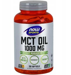 NOW SPORTS MCT Oil 1000mg, 150 kaps.