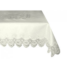 Obrus Okrągły Gipiura 088_Kremowy fi 85