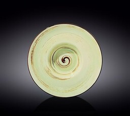 Wilmax WL-669125/A Porcelana okrągła głęboka płytka, pistacja, średnica
