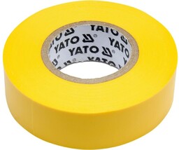 Yato Taśma elektroizolacyjna 19mmx20mx0,13mm, żółta YT-81654