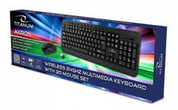 Esperanza Zestaw bezprzewodowy klawiatura+mysz akron usb 2,4 ghz