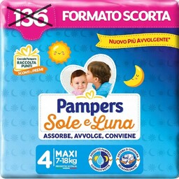 Pieluszki Pampers Sole E Luna Rozmiar 4 119