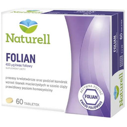 Naturell Folian Kwas foliowy, 60 tabl.