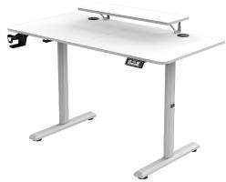 Ultradesk HIGHLANDER 120cm Regulacja wysokości Biały Biurko gamingowe