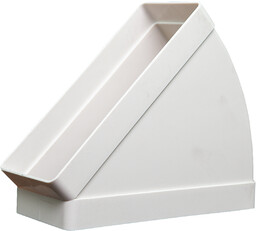 Kolanko płaskie poziome 45 stopni Domus 220x90 mm