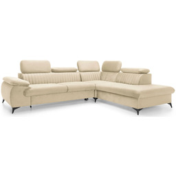 Edinos Premium Kremowy narożnik z regulowanymi zagłówkami K4-F92