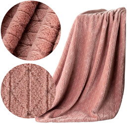 Koc 170 x 210 Mikrofibra Design Cindy4 Różowy