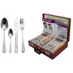 Komplet sztućców Walizka Edel Hoff Połysk 72 el.