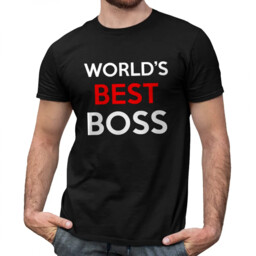 World''s best boss - męska koszulka dla fanów