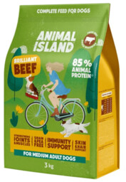 ANIMAL ISLAND Wołowina 3kg Bezzbożowa karma sucha