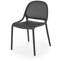 Krzesło ogrodowe plastikowe czarne K532
