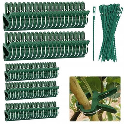 KLIPSY DO ROŚLIN ZESTAW 120 SZTUK STAL TWORZYWO