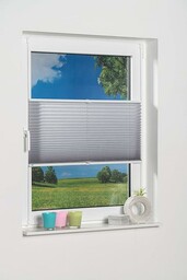 K-home 688899-40 roleta plisowana Klemmfix, szara, 30 x