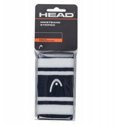 Frotka tenisowa Head Wristband Striped 5'' granatowo-biała