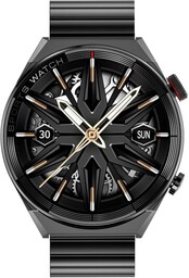 Smartwatch Rubicon RNCE99-2 Czarno-Czarny + Czarny Pasek Silikonowy