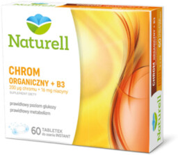 NATURELL Chrom Organiczny +B3 - 60 tabletek