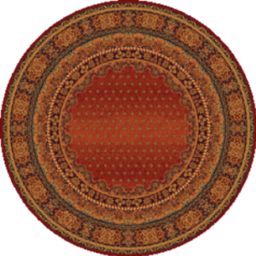 Dywan wełniany okrągły Dywilan Polonia Baron burgund