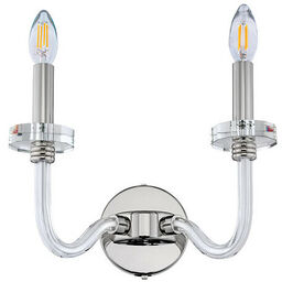 Nowodvorski Industrialna lampa ścienna Hampton 8155 świecznikowa srebrna