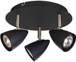 Markslöjd - Ciro 3 Lampa Sufitowa Black/Steel