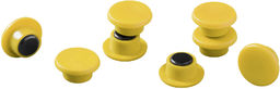 Magnesy do tablic średnica 15mm żółte 8 sztuk
