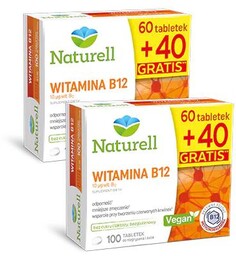 Zestaw 2x Naturell Witamina B12, 100 tabletek