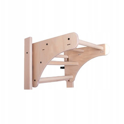 Regulowany Bukowy Drążek Naturalne Drewno Benchk