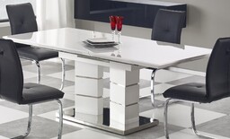 Stół rozkładany lord (160-200 cm) biały halmar