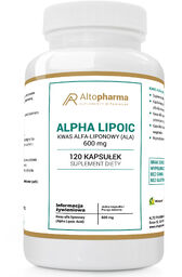 AltoPharma Kwas Alfa Liponowy ALA 600 mg, 120