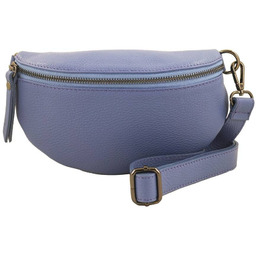 Saszetka skórzana BARBERINI''S fioletowa nerka 880-40