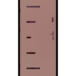 Drzwi zewnętrzne P55 SPARTA pełne antracyt 90L