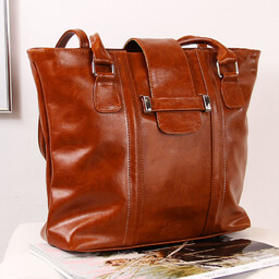 Torebka skórzana damska na ramię camel DAN-A T363