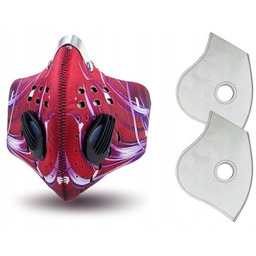 MASKA ANTY-SMOGOWA PRZECIWPYŁOWA WĘGLOWA JAKOŚĆ WIELORAZOWA UNIWERSALNA